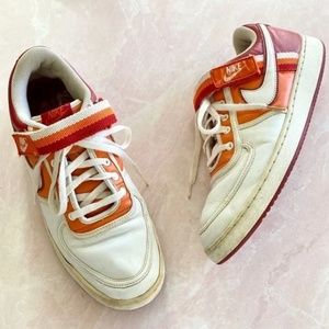 Nike Vandal Low Varsity Red and Orange Blaze Lace-Up/Velcro Sneakers